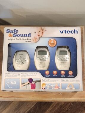​🍼 VTech Safe & Sound Digital Audio Baby Monitor - DM221-2 | 2 Parent Units 📢